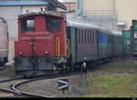DSF - ( ex SBB) Tm 2/2  912 abgestellt in Rekingen am 12.02.2023