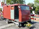 DSF - Draisine Dm 3661 ausgestellt im Bahnhofsareal von Koblenz zum Jubilum 150 Jahre Waldshut–Turgi am 23.08.2009