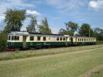 BDe 4/4 80 der Draisinen Sammlung Fricktal am 26.07.2011 bei Felsenau.