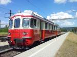 WM BDe 4/4 2 der Draisinen Sammlung Fricktal am 09.06.2012 in Etzwilen (CH)