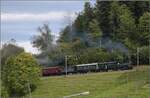 Fahrtag DVZO mit 120-jähriger Lady.

Ed 3/3 401 'Bauma' oberhalb der Giesserei Wolfensberger. Bauma, Oktober 2021.