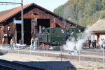 DVZO Nebenbahntreffen in Bauma mit Blick auf die Remise.16.10.16