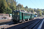 DVZO Nebenbahntreffen in Bauma. Apfelsaft Express  der Mosterei Möhl,BDe3/4 43(1938)
am 16.10.16