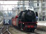 Eurovapor - Dampflok 23 058 mit Extrazug bei der einfahrt in den Bahnhof von St.Gallen am 21.06.2009