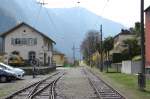 SEFT Nachschau 2014,Ein Strassenbauprojekt in Roveredo und andere Gründe machten der Museumsbahn im Misoxer Tal(Valle Mesolcina)den Garaus.Letzten Herbst fuhr hier der letzte Zug nach