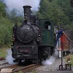 CJ Chemins de fer du Jura La Traction: G 3/4 14  Madlaina  + J 316 + WR 777 + BR 779, Vorziehen des Zuges für die Rückfahrt Bollement-Saignelégier, private Veranstaltung mit Verpflegung