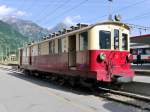 TMR / MC - Triebwagen ABDeh 4/4 32 im Bahnhof von Martigny am 31.05.2015