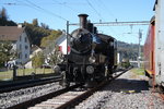 DVZO Nebenbahntreffen in Bauma.Lok Ec3/5 3(1912)der Historischen Mittel-Thurgau Bahn   beim umsetzen.16.10.16