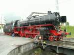 Lok des Vereins Pacific 01 202 in Chur.Schweizer Bezeichnung   A 3/6 Sie brachte am Vorabend einen Sonderzug der Ulmer Eisenbahnfreunde nach Chur.04.06.06