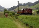 100 Jahre BLS: Durch den grossen Festrummel in Frutigen blieb die Anreise der Eisenbahnfreunde aus dem Emmental (Huttwil) eher unbemerkt.