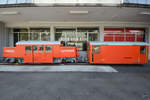 Ein Zug  mit Lok Ba 2/2 3 der Stollenbahn Guttannen - Handeck, der Kraftwerke Oberhasli im Verkehrshaus der Schweiz. (Luzern, September 2011)