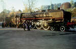 Die französische Dampflok 241 A 65 im Jahr 1980 im Verkehrshaus Luzern.