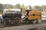 VHS Luzern 1997, Pionierloks:Frankreich  Marc Seguin  1829 (Nachbau 1987)Interessant der Blasebalg seitlich des Tenders zum anfachen des  Feuers im Kessel