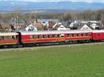 HSF - Speisewagen   MITROPA   WRm 51 85 88-70 105-3 unterwegs mit dem Whisky Train in L�wenbweg/Murten am 13.04.2013