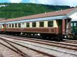 VVT - 1 + 2 Kl. Personenwagen AB 313 ( ex SBB ) im VVT Betriebsareal von St-Sulpice am 09.08.2008