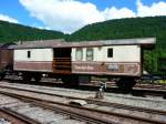 VVT - Gepckwagen D 362 ( ex SBB D 18445 ) im VVT Bahnhofsareal von St-Sulpice am 09.08.2008
