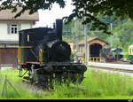 ZMB - Denkmallok E 3/3  4 im Bahnhofsareal von Sihlwald am 26.06.2022