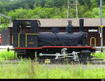 ZMB - Denkmallok E 3/3  4 im Bahnhofsareal von Sihlwald am 26.06.2022