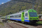 Bt 50 85 80-35 995-0 steht auf einem Abstellgleis beim Bahnhof Interlaken Ost. Die Aufnahme stammt vom 17.04.2020.