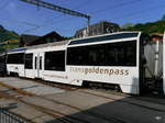 Goldenpass MOB - Personenwagen 2 Kl. Bs 232 im Bahnhof von Montbovon am 26.08.2017
