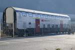 SBB Twindexx Mittelwagen A 94 85 6 502 001-9 am 15.12.18 vor dem Bombardier Werk in Villeneve abgestellt.