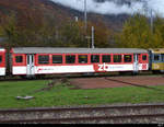 zb - Personenwagen 2 Kl. B 507 abgestellt in Interlaken Ost am 24.10.2020