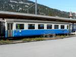 MOB - Personenwagen 2 Kl.  B 218 im Bahnhof von Zweisimmen am 29.03.2008