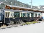 MOB - Salonwagen  Brs 201 im Bahnhof von Zweisimmen am 29.03.2008