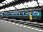 SBB - 2 Kl. Personenwagen B 50 85 20-34 526-7 im Hauptbahnhof Zrich unterwegs am 20.02.2009