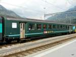 SBB - Pesonenwagen 2 Kl. B 50 85 20-34 739-6 in Brig am 25.09.2009