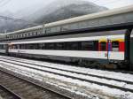 SBB - Personenwagen 1 Kl. A 50 85 10-75 187-0 im Bahnhof Chur am 04.12.2009