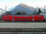 SZU - Doppelstockpesonenwagen B 50 45 26-73 265-7 in Martigny am 18.03.2011