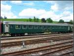 CLUP Bm 22-70  - (Ex SBB) Liegewagen  Bm 55 85 22-80 201-3 in einem Extrazug aus Schaffhausen im Bahnhof Sumiswald-Grnen am 09.06.2012