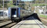 Einmal mehr fiel whrend der Stosszeit an einem BLS-RE auf der Linie durchs Entlebuch ein BDt/B-Modul aus, sodass es mit einem spteren Zug um Mittagszeit nach Bern berfhrt wurde.