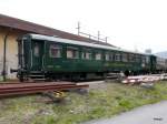 William Cook Rail GmbH - Personenwagen 2 Kl. A 56 85 88-43 301-6 abgestellt in Sissach am 07.04.2013
