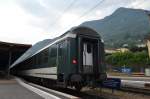 Schweiz SBB Reisezugwagen in Bellinzona 06.08.2012