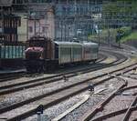 Am 14.09.2025 durchfährt ein Sonderzug von SBB Historic den Bahnhof Gurtnellen.