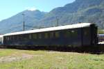 Salonwagen des ehemaligen Tschechischen Pr�sidenten T.G. Masaryk. Dieser Salonwagen Baujahr 1930, wurde von dem Tschechischen Eisenbahn-Werk ZOS Ceske Velenice im Jahre 1969 repariert. Seit 1991 nimmt der Wagen an den wichtigen Bahn-Jubil�en und Ausstellungen teil. Der Wagen verf�gt �ber eine sehr Komfortable Inneneinrichtung und wird Daher oft mit einem Pullmanwagen verwechselt. Umsorgt wird der Wagen von der Firma ZOS Ceske Velenice CZ a.s. in Ceske Velenice Tschechien. Abgestellt in Biasca am 8. 9. 2007