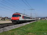SBB - IC unterwegs auf Bern bei Lyssach am 25.03.2017