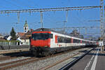 IC Steuerwagen Bt 50 85 28-94 916-9 durchfährt den Bahnhof Rupperswil. Die Aufnahme stammt vom 13.01.2022.