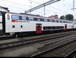 SBB - 1 Kl. Doppelstock Personenwagen  A 50 85 16-94 079-0 in Spiez am 04.02.2023