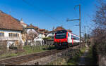 SBB IC Bt / Ligerz, 3. März 2026<br>
Militärtransport Rheinfelden - Vevey