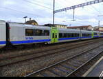 BLS - Personenwagen 2 Kl. B 50 85 22-35 618-9 eingeteilt in einem Regio (S52) von Kerzers nach Bern im Bhf. Kerzers am 31.12.2023