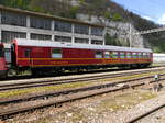Ex DB - Speisewagen WRm 51 85 88-70 105-3 abgestellt in Klus am 13.04.2017