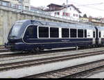 MOB Goldenpass - Steuerwagen Bst 96 85 8300 382-5 im Abgestellt Bhf. Spiez am 09.03.2024