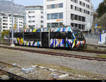 Goldenpass MOB - Steuerwagen Bt 241 im Bahnhof von Vevey am 23.11.2019