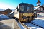 EW I BDt Steuerwagen von der BLS mit der Goldenpass bemalung 