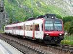 SBB / TMR - Regio nach Sion bei der einfahrt in den Bahnhof von Martigny am 10.05.2010