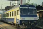 bls / SEZ - Steuerwagen ABt 50 63 39-33 972 in Belp im Mai 1985