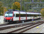 SBB - Steuerwagen ABt 50 85 39-43 849-1 abgestellt im Bahnhofsareal von Biel am 29.10.2023